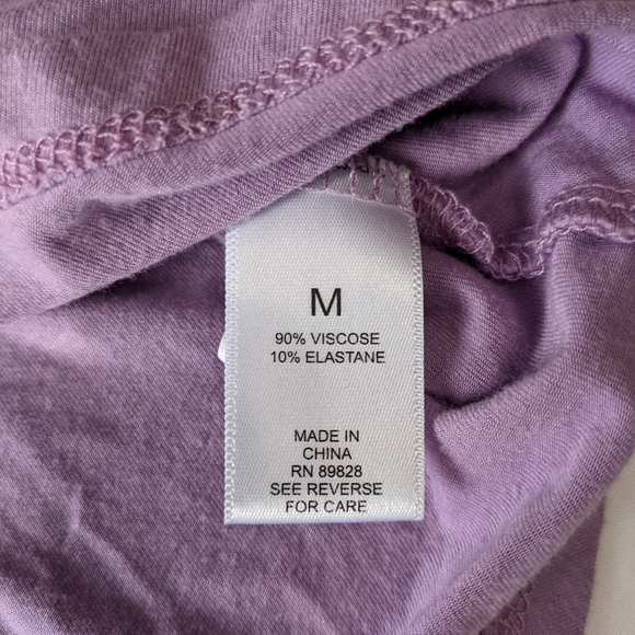 Logo by Lori Goldstein Lavender Tunic Top with pockets Size Medium - Picture 7 of 9